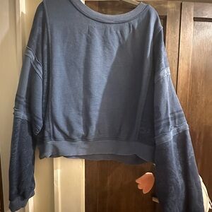 EUC We The Free size L- Slate Blue Pullover